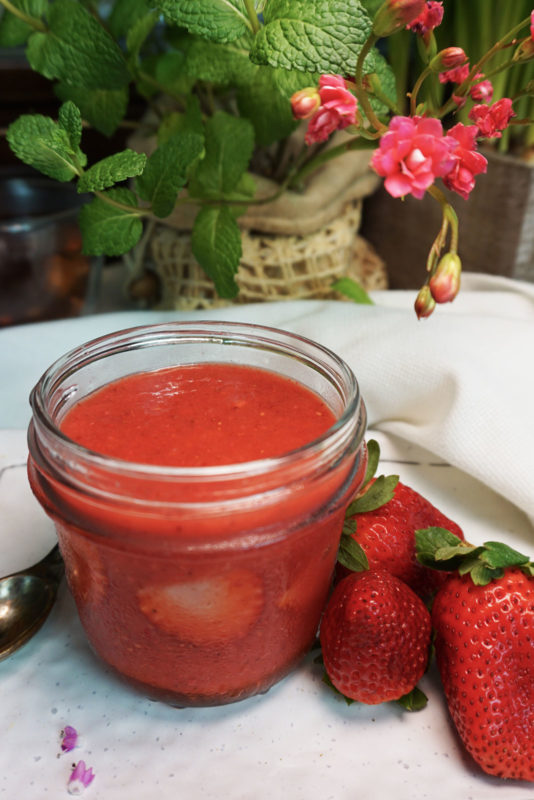 Raw strawberry jam recipe