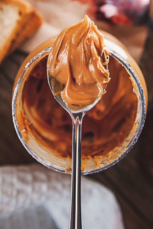 Home-made peanut butter,
