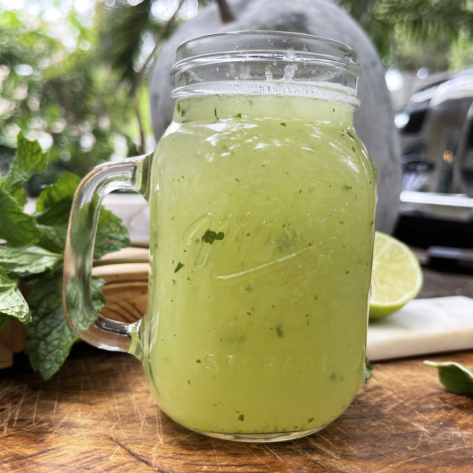 Ash gourd Juice with mint and lime