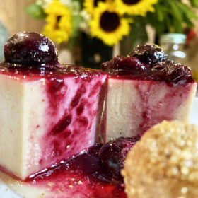 Almond-blueberry squares - Healthy vegan dessert