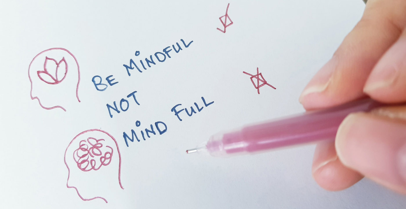 Be mindful not mind full