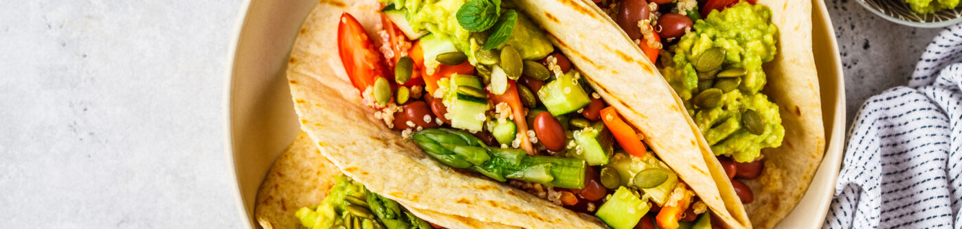 positive pranic food - vegan tacos